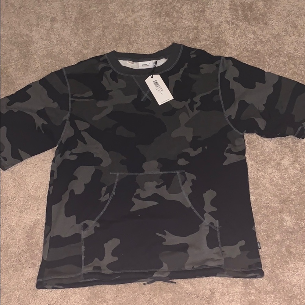 Camouflage crew neck sweatshirt